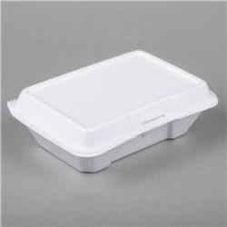 205ht1 Cpc 9.25 X 6.37 In. Foam Take Out Container With Perforated Hinged Lid, White - Case Of 200