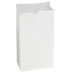 300292 Cpc 12 Lbs Papercon Sos Dubl-wax Coated Paper Bakery Bag, White - Case Of 1000