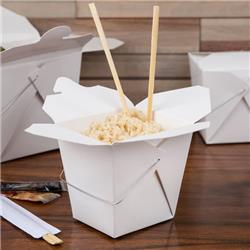 32whwhitem Cpc 32 Oz Chinese & Asian Paper Take-out Container With Wire Handle, White - Case Of 500