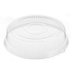 51840 Cpc 4 In. Ebony Dome Lid For 18 In. Tray, Clear - Case Of 50