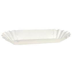 610740 Cpc 6 In. Medium Weight Fluted Hot Dog Tray - Case Of 3000