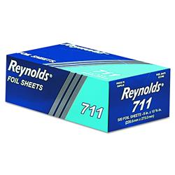 Reynolds 711 Cpc 9 X 10.75 In. Interfolded Aluminum Foil Sheets - 500 Sheet Per Box & Case Of 3000