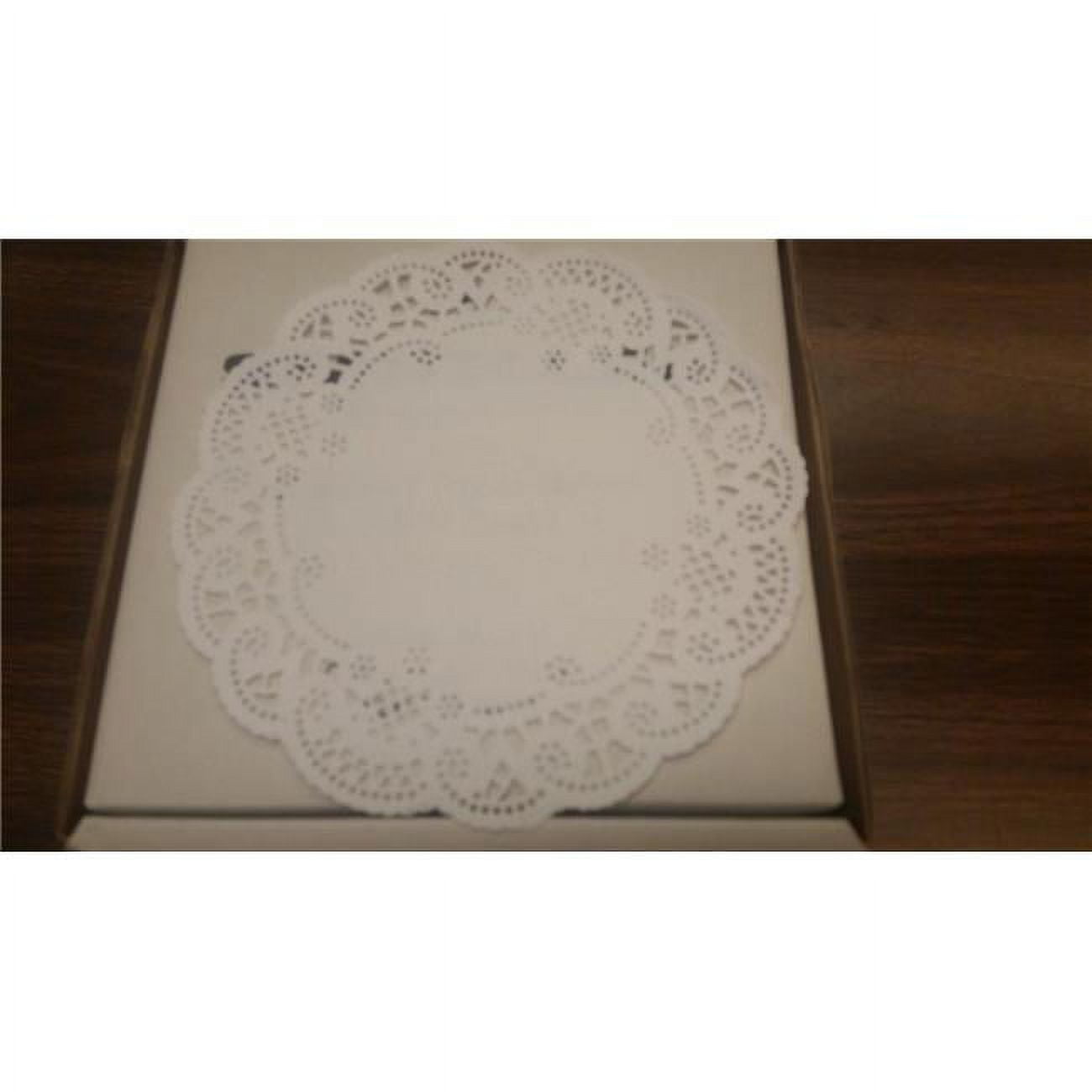 D301016 Cpc 6 In. Round French Laced Elegant Paper Doilie, White - Case Of 10000
