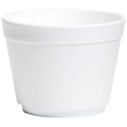 F12 Cpc 12 Oz Foam Food Container 20 Sleeves Of 25 Cups, White - Case Of 500