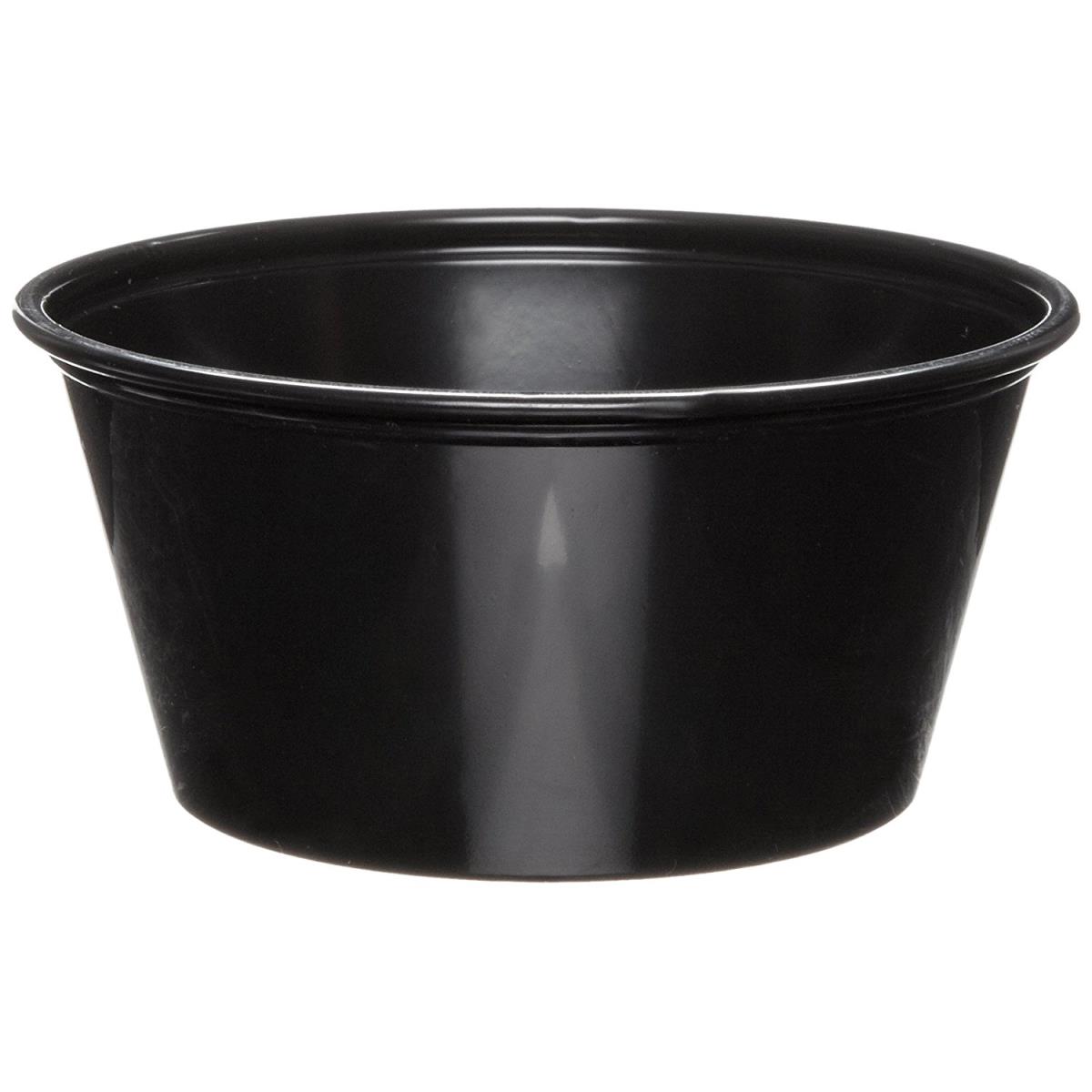 P325blk Cpc 3.25 Oz Souffle Plastic Cup, Black - Case Of 2500