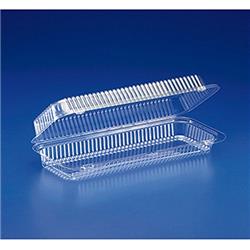 Sl65 Cpc 12.25 X 5.12 X 2.62 In. Danish Loaf Cakes Hinged Containers Carryout, Clear - Case Of 250