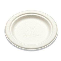 Whbrg-07 Cpc 7 In. Sugarcane Bagasse Plate, White - Case Of 1000