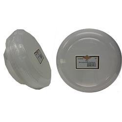 1258a-6 Pec 48 Oz Black & White Round Microwaveable Container Combo - Case Of 144