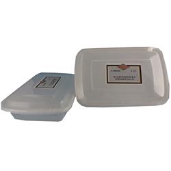 38 Oz White Rectangular Microwavable Container With Lid - Case Of 96
