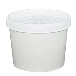 Dopaco D12rbld Pe 12 Oz Soup Container With Lid, White - Pack Of 250