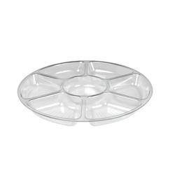3510-cl Pe 16 In. 7 Compartment Tray, Clear - Pack Of 12