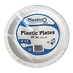5258 Pe 10 In. Plastic Plate, White - Pack Of 480