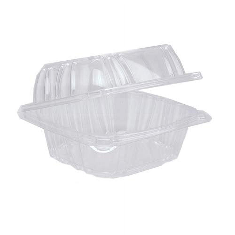 Yci821600000 Pe 6 In. Hinged Container, Clear - Pack Of 500