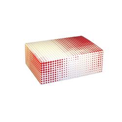 3503 Pe 7 X 5 X 2.5 In. Plaid Small Tuck Top Snack Chicken Box, Red - Pack Of 250
