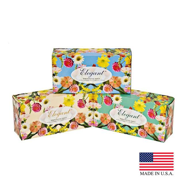 826-144 Pe 2ply 144 Count Flat Box Facial Tissue, Pack Of 36