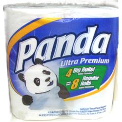 Panda Toilet Pe Panda 4 X 4 In. 2ply Ultra Premium Bathroom Toilet Tissue, White - Pack Of 24