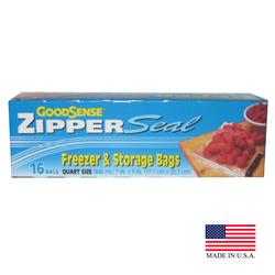 Gds40qfs16 Pe Good Sense Zipper Seal Freezer & Storage Bag, Clear - Pack Of 640