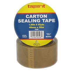 Uc255t Pe 2 In. 55 Yard Packing Tape, Tan - Pack Of 36