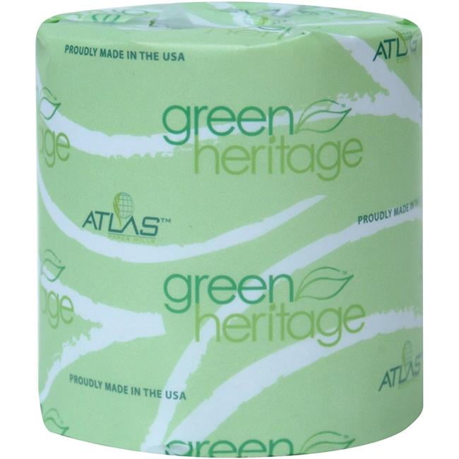 248 Pec 2ply Green Heritage Bathroom Tissue, White - Pack Of 96