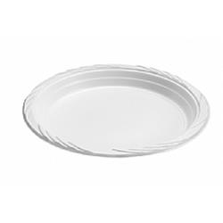 254 Pec 10 In. Impact Plastic Plate, White - Pack Of 4 By 100