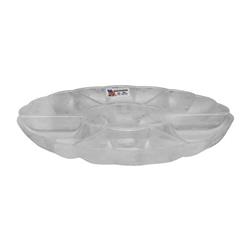 16 In. 7 Compartment Tray, Clear - Pack Of 12