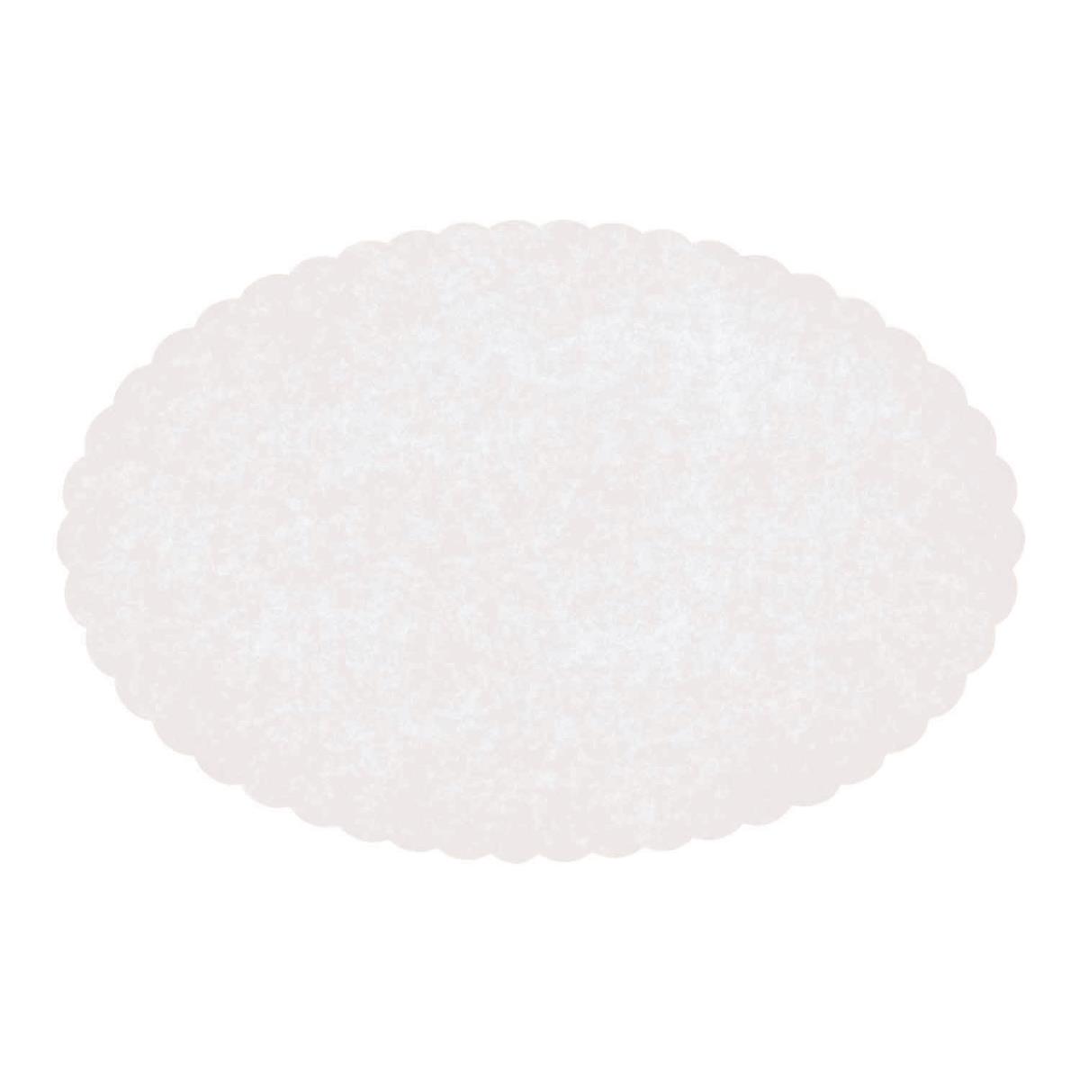 327133 Pec 6 X 9 In. Oval Scalloped Doilies, White - Pack Of 2000