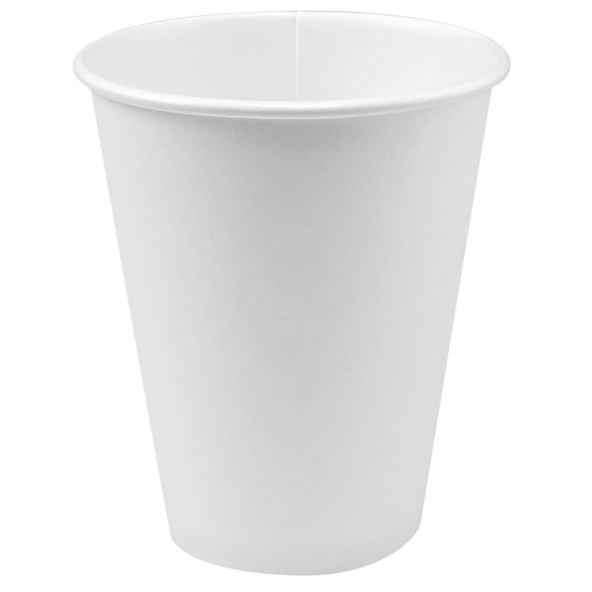 Solo Cup 378w-2050 Pe 8 Oz White Single Poly Paper Hot Cup - Pack Of 1000