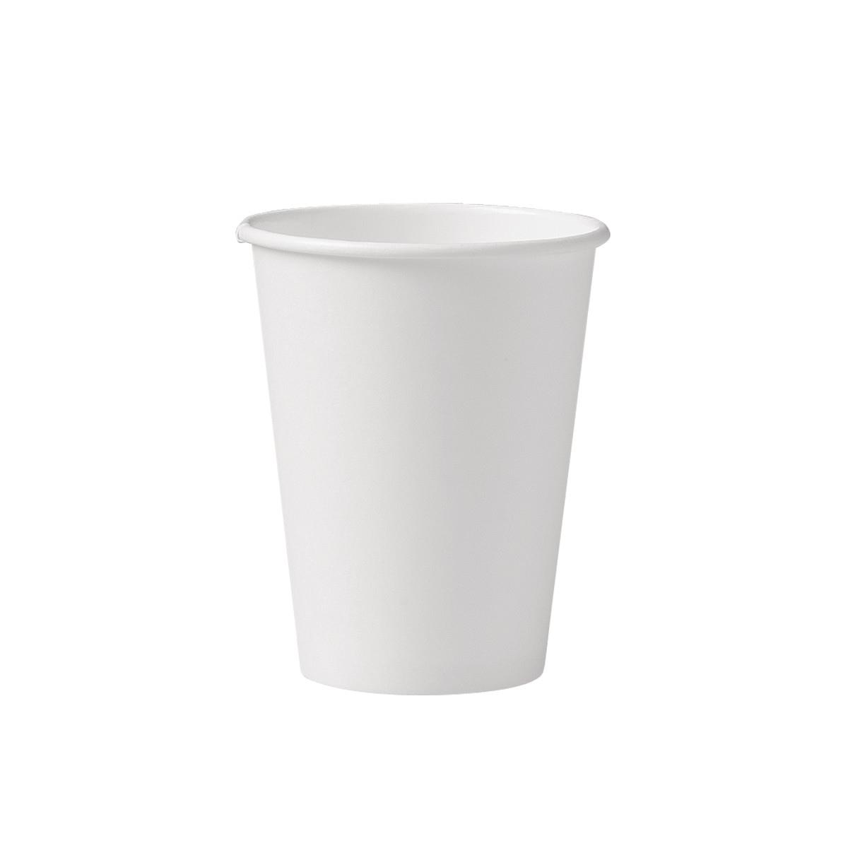 Solo Cup 412wn-2050 Pe 12 Oz White Single Poly Paper Hot Cup - Pack Of 1000