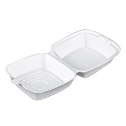 60ht1 Pec 6 In. Foam Hinged Container, White - Pack Of 500