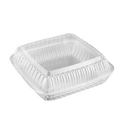 99cl 8 X 8 X 3 In. Hinge Plastic Container - Clear