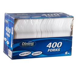 6436 Pec White Medium Polypropylene Fork - Pack Of 4000