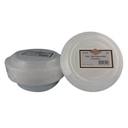 724-6 Pec 16 Oz White Microwavable Round Container Combo - Pack Of 216