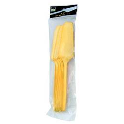 761 Pec 9.5 In. Gold Cake Cutter & Lifter 5 Pack - Pack Of 40