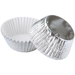 Bcls 1.5 X 1 In. Foil Disposable Baking Cup - Silver, Set Of 72
