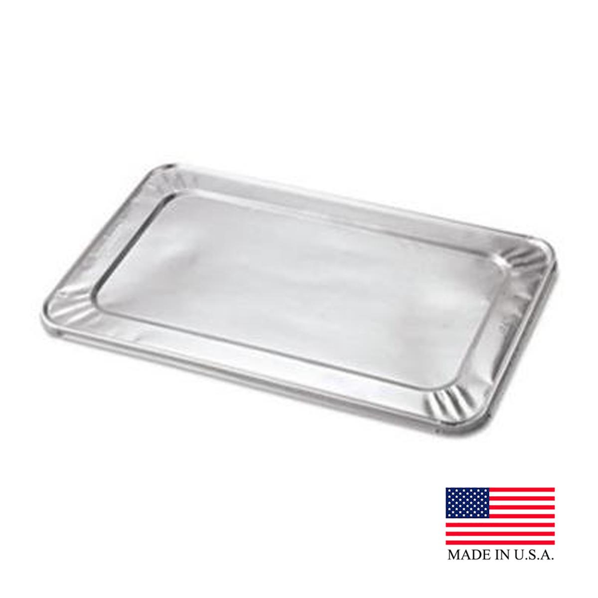 Durable 8500-100 Pec Aluminum 0.3 Size Foil Steam Table Pan Lid - Pack Of 100
