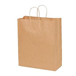 87127 Pec Kraft Traveler Shopping Bag, 13 X 6 X 15.75 In. - Pack Of 250