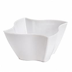 Bmwave 3 Oz Disposable Mini Wave Shaped Heavy Plastic Bowl - White, 24 Per Set & Set Of 12