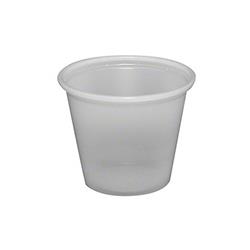 9505192 Pec 1 Oz Translucent Plastic Portion Cups, Case Of 2500