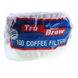 Tru Brew No 51 Pe True Brew Coffee Filters, White