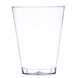 12075 7 Oz Disposable Tumblers Hard Plastic Cups - Clear, Set Of 20
