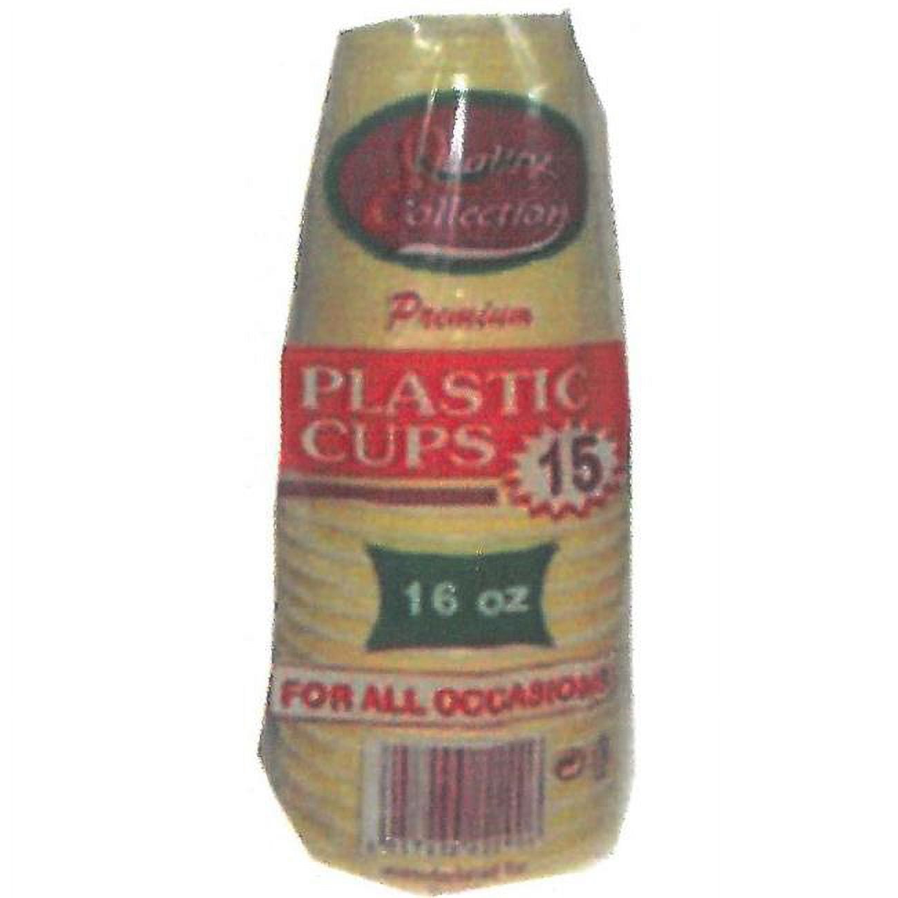 C108y Pe 16 Oz Translucent Plastic Cups, Yellow