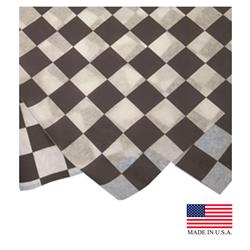 Durable Fp1212-bk-2m Pe 12 X 12 In. Durable Checkered Dry Wax Sheet, Black & White