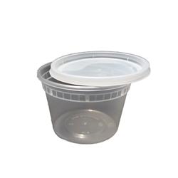 Lbf-2516 Pe 16 Oz Round Fresh Box Soup Container With Lid