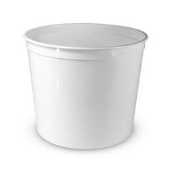 64 Oz Disposable Heavy Plastic Container - White Case Of 200