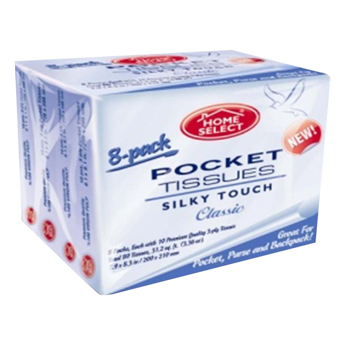 4021-24 Pe 2 Ply Home Select Classic Silky Touch Pocket Tissue, Case Of 192 - 8 Per Pack