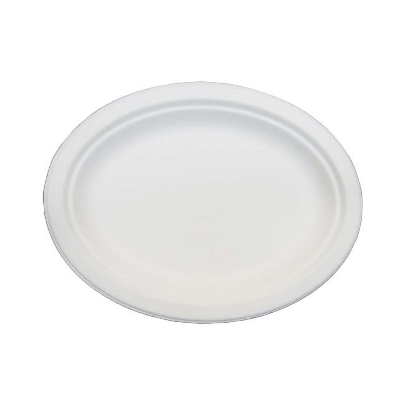 10 X 12.5 In. Bagasse Evolution Oval Platter, White