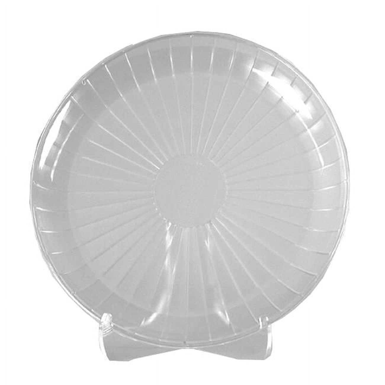 A712pcl25 Pec 12 In. Round Catering Tray, Clear