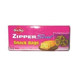 B36-50s Pec 6.5 X 4 In. Best Buy Zipper Seal Snack Bags, Clear