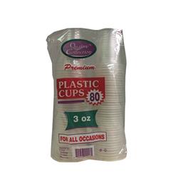C103 Pec 3 Oz Translucent Plastic Juice Cup, Clear