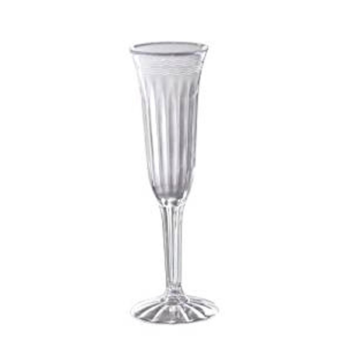 Emi-refc1p5 Pec 5 Oz Fluted Champagne Glass, Clear